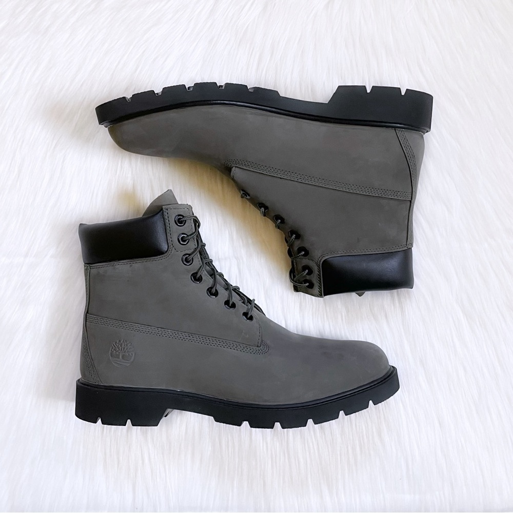 Timberland Men’s Classic 6” Waterproof Dark Green Boots - Picture 6 of 7